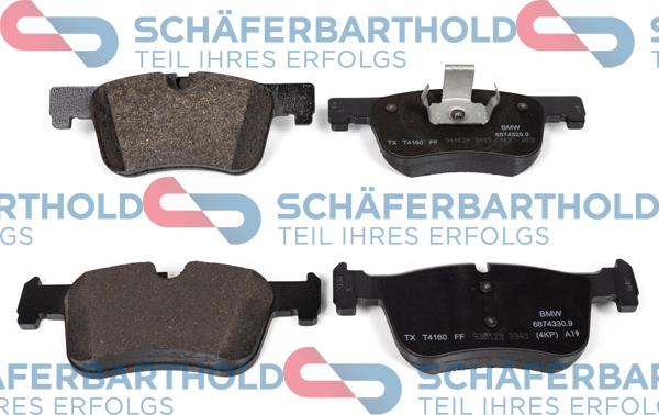 Schferbarthold 315 02 965 01 11 - Тормозные колодки, дисковые, комплект autospares.lv