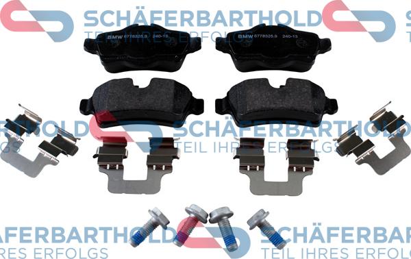 Schferbarthold 315 02 402 01 11 - Тормозные колодки, дисковые, комплект autospares.lv