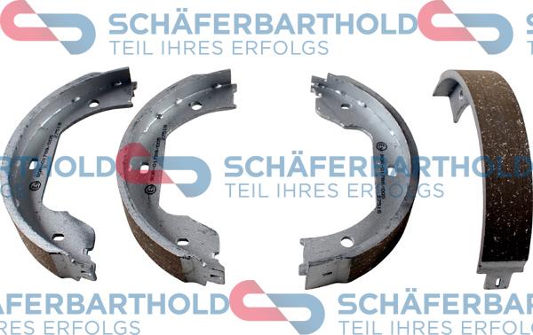 Schferbarthold 315 02 524 01 11 - Комплект тормозов, ручник, парковка autospares.lv