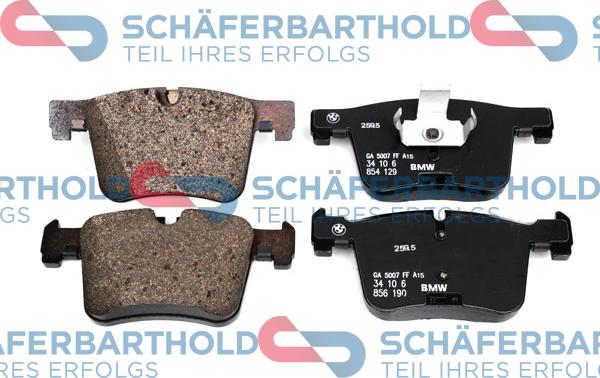 Schferbarthold 315 02 673 01 11 - Тормозные колодки, дисковые, комплект autospares.lv