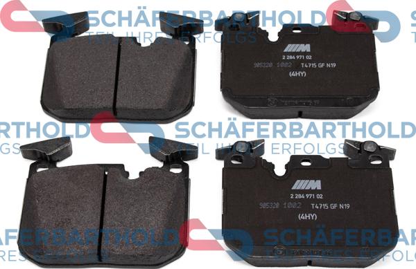 Schferbarthold 315 02 012 01 11 - Тормозные колодки, дисковые, комплект autospares.lv