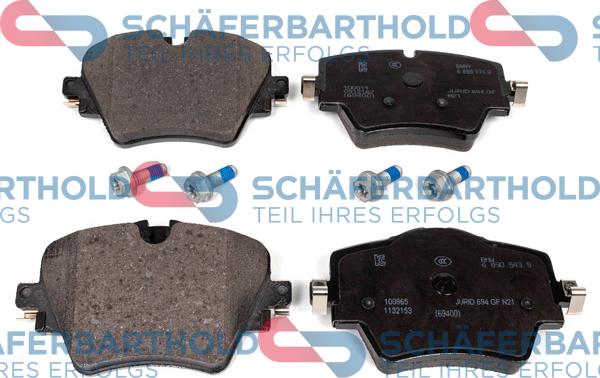 Schferbarthold 315 02 071 01 11 - Тормозные колодки, дисковые, комплект autospares.lv