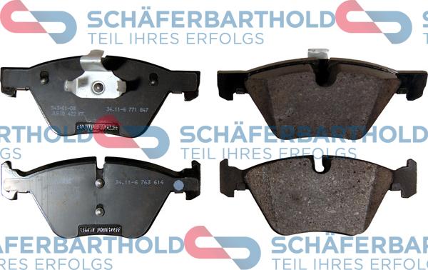 Schferbarthold 315 02 135 01 11 - Тормозные колодки, дисковые, комплект autospares.lv