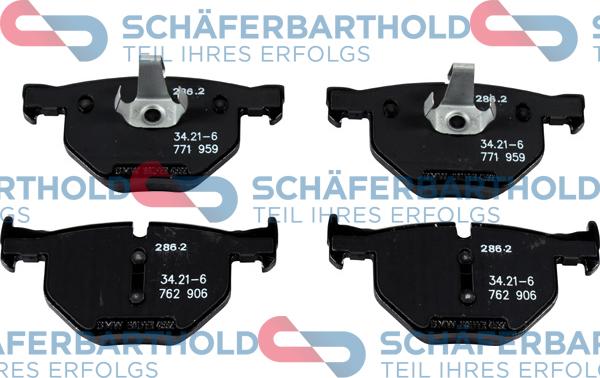 Schferbarthold 315 02 397 01 11 - Тормозные колодки, дисковые, комплект autospares.lv