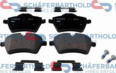 Schferbarthold 315 02 380 01 11 - Тормозные колодки, дисковые, комплект autospares.lv