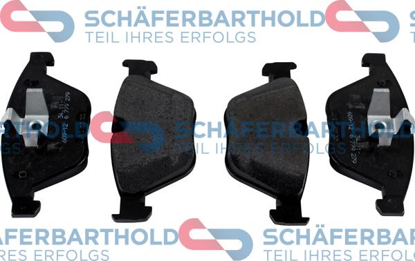 Schferbarthold 315 02 376 01 11 - Тормозные колодки, дисковые, комплект autospares.lv