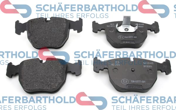 Schferbarthold 315 02 256 01 11 - Тормозные колодки, дисковые, комплект autospares.lv