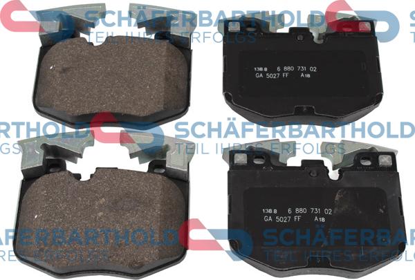 Schferbarthold 315 02 790 01 11 - Тормозные колодки, дисковые, комплект autospares.lv