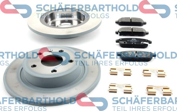 Schferbarthold 315 16 593 01 11 - Дисковый тормозной механизм, комплект autospares.lv