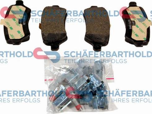 Schferbarthold 315 16 169 01 11 - Тормозные колодки, дисковые, комплект autospares.lv