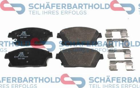 Schferbarthold 315 16 163 01 11 - Тормозные колодки, дисковые, комплект autospares.lv