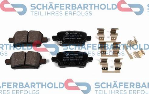 Schferbarthold 315 16 110 01 11 - Тормозные колодки, дисковые, комплект autospares.lv