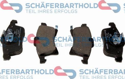 Schferbarthold 315 16 172 01 11 - Тормозные колодки, дисковые, комплект autospares.lv