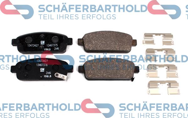 Schferbarthold 315 16 261 01 11 - Тормозные колодки, дисковые, комплект autospares.lv