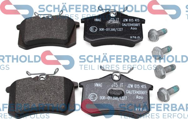 Schferbarthold 315 18 151 01 11 - Тормозные колодки, дисковые, комплект autospares.lv