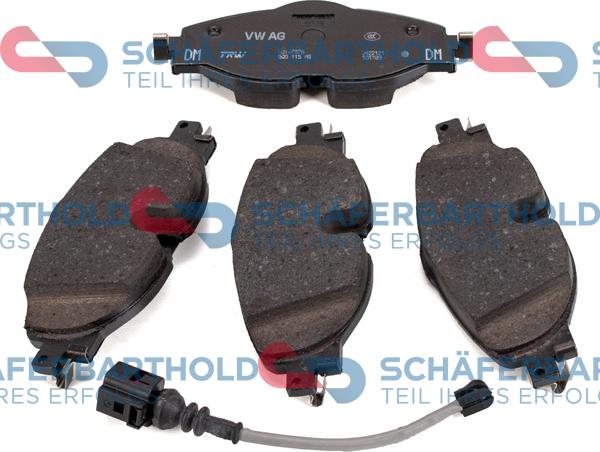 Schferbarthold 315 18 104 01 11 - Тормозные колодки, дисковые, комплект autospares.lv