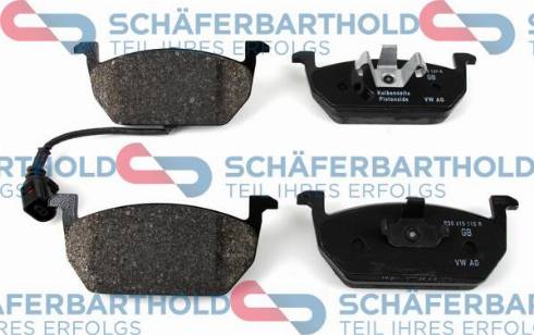 Schferbarthold 315 18 107 01 11 - Тормозные колодки, дисковые, комплект autospares.lv