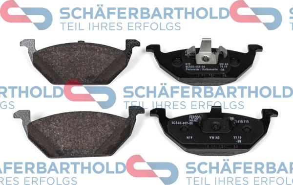 Schferbarthold 315 18 115 01 11 - Тормозные колодки, дисковые, комплект autospares.lv