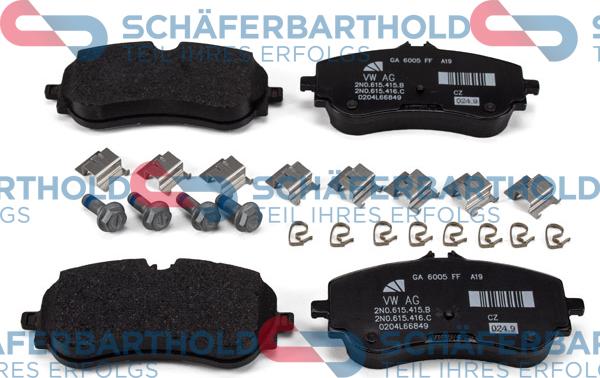 Schferbarthold 315 18 113 01 11 - Тормозные колодки, дисковые, комплект autospares.lv