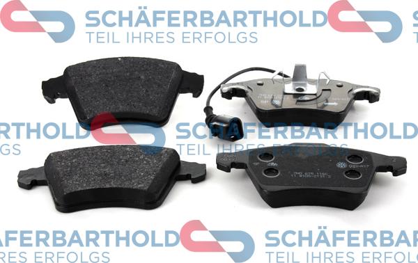 Schferbarthold 315 18 259 01 11 - Тормозные колодки, дисковые, комплект autospares.lv