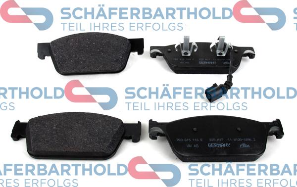 Schferbarthold 315 18 258 01 11 - Тормозные колодки, дисковые, комплект autospares.lv