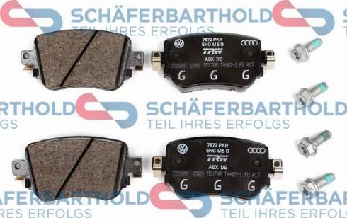 Schferbarthold 315 18 224 01 11 - Тормозные колодки, дисковые, комплект autospares.lv