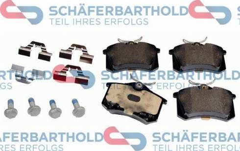 Schferbarthold 315 18 278 01 11 - Тормозные колодки, дисковые, комплект autospares.lv