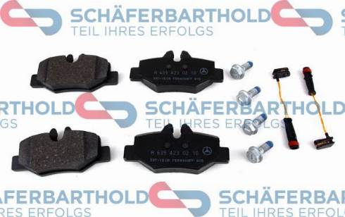 Schferbarthold 315 12 057 01 11 - Тормозные колодки, дисковые, комплект autospares.lv