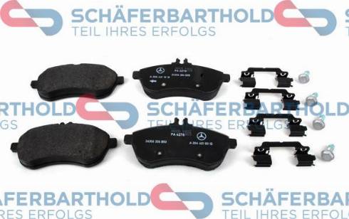 Schferbarthold 315 12 024 01 11 - Тормозные колодки, дисковые, комплект autospares.lv