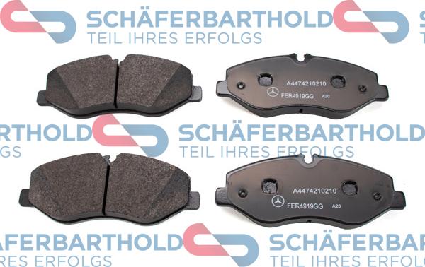 Schferbarthold 315 12 213 01 11 - Тормозные колодки, дисковые, комплект autospares.lv