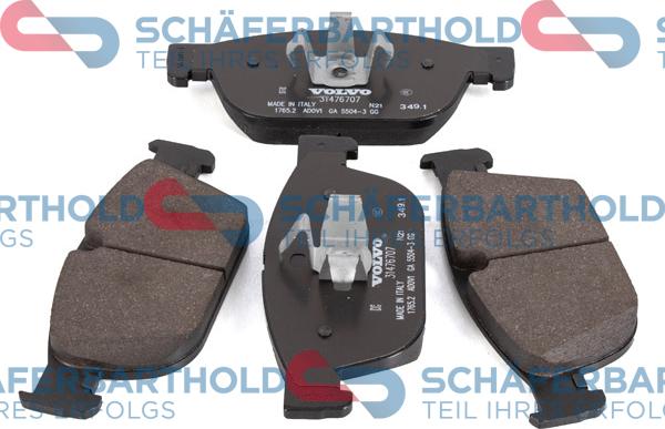 Schferbarthold 315 38 131 01 11 - Тормозные колодки, дисковые, комплект autospares.lv