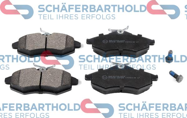 Schferbarthold 315 26 010 01 11 - Тормозные колодки, дисковые, комплект autospares.lv