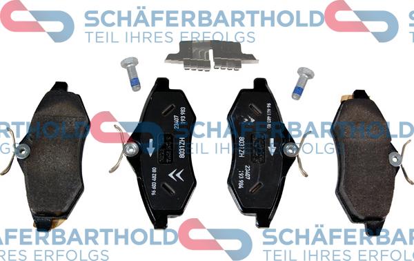 Schferbarthold 315 26 243 01 11 - Тормозные колодки, дисковые, комплект autospares.lv