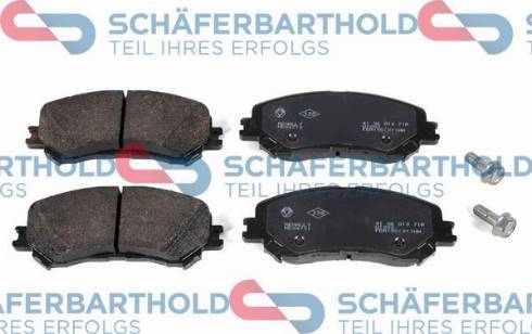 Schferbarthold 315 28 214 01 11 - Тормозные колодки, дисковые, комплект autospares.lv