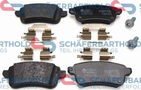 Schferbarthold 315 28 210 01 11 - Тормозные колодки, дисковые, комплект autospares.lv