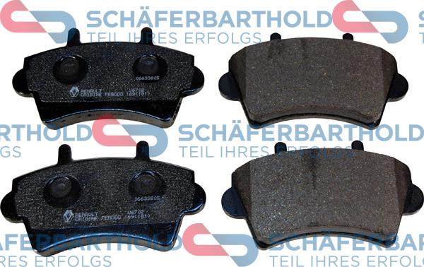 Schferbarthold 315 28 224 01 11 - Тормозные колодки, дисковые, комплект autospares.lv