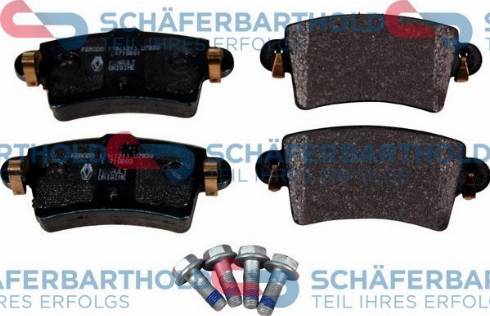 Schferbarthold 315 28 223 01 11 - Тормозные колодки, дисковые, комплект autospares.lv