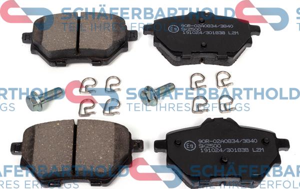 Schferbarthold 315 27 094 01 11 - Тормозные колодки, дисковые, комплект autospares.lv