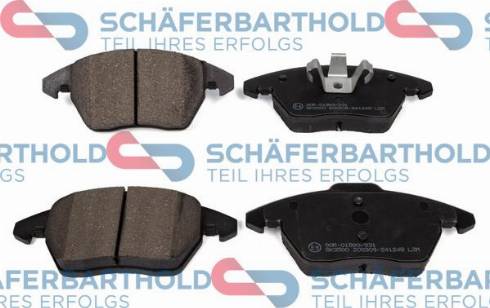 Schferbarthold 315 27 092 01 11 - Тормозные колодки, дисковые, комплект autospares.lv