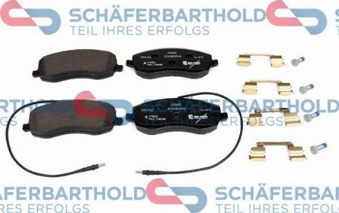 Schferbarthold 315 27 047 01 11 - Тормозные колодки, дисковые, комплект autospares.lv