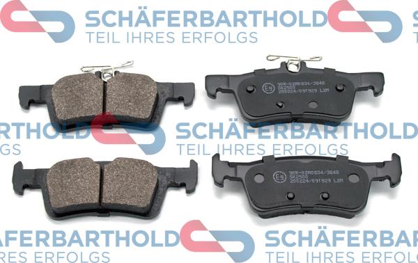 Schferbarthold 315 27 001 01 11 - Тормозные колодки, дисковые, комплект autospares.lv