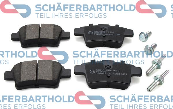 Schferbarthold 315 27 010 01 11 - Тормозные колодки, дисковые, комплект autospares.lv