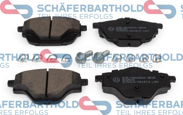 Schferbarthold 315 27 086 01 11 - Тормозные колодки, дисковые, комплект autospares.lv