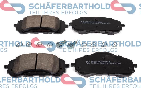 Schferbarthold 315 27 083 01 11 - Тормозные колодки, дисковые, комплект autospares.lv