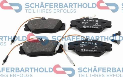 Schferbarthold 315 27 023 01 11 - Тормозные колодки, дисковые, комплект autospares.lv