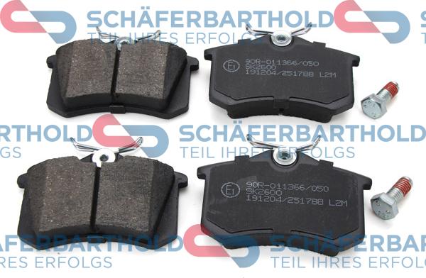 Schferbarthold 315 27 078 01 11 - Тормозные колодки, дисковые, комплект autospares.lv