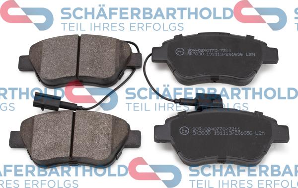 Schferbarthold 315 27 118 01 11 - Тормозные колодки, дисковые, комплект autospares.lv