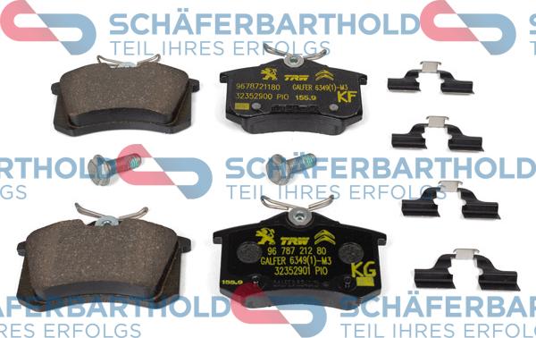 Schferbarthold 315 27 126 01 11 - Тормозные колодки, дисковые, комплект autospares.lv