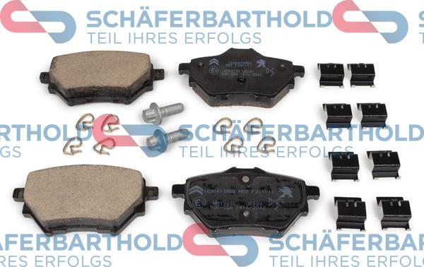 Schferbarthold 315 27 120 01 11 - Тормозные колодки, дисковые, комплект autospares.lv