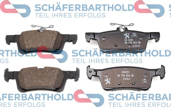 Schferbarthold 315 27 121 01 11 - Тормозные колодки, дисковые, комплект autospares.lv